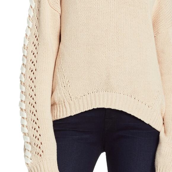 Michael Stars Lace-up Sleeve Sweater Size XS - Picture 3 of 8